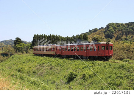 鉄橋を渡る いすみ鉄道キハ52+28 22617135