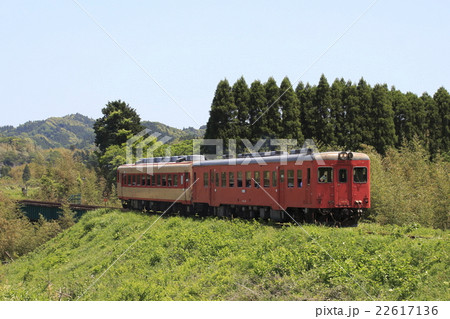 鉄橋を渡る いすみ鉄道キハ52+28 22617136
