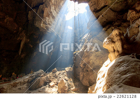 Sun beam in cave Sun beam in cave 22621128