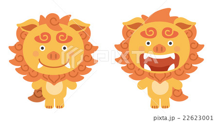 シーサーのイラスト素材