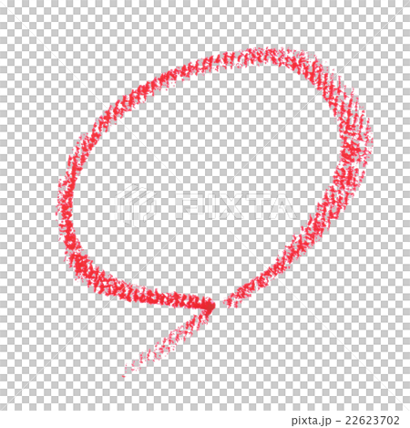 文字 マル クレヨンのイラスト素材