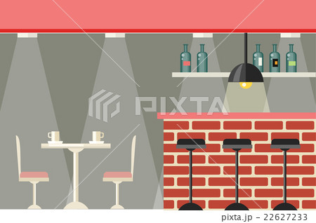 Cafe or Bar Interior Design Flat 22627233