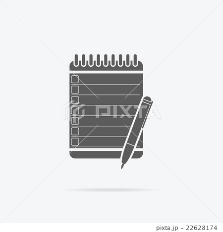 Notebook Icon Design Flat Isolated Round Notebook Icon Design Flat Isolated Round 22628174