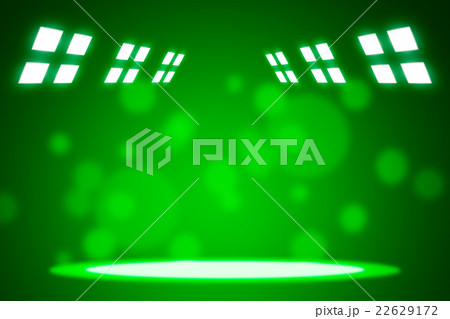Spotlight beams on smog green background Spotlight beams on smog green background 22629172