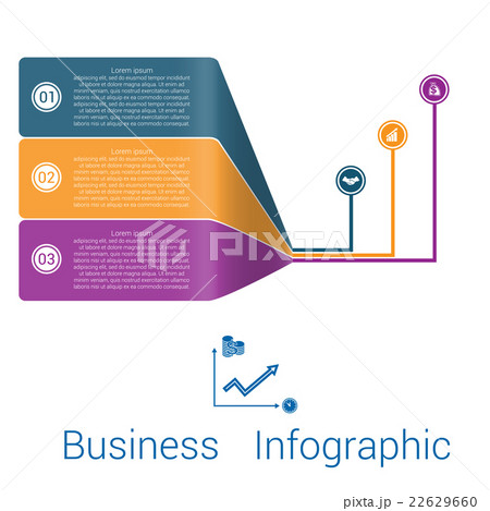 Infographic Strips Perspective three position. 22629660