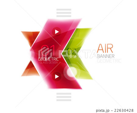 Vector glass arrows 22630428