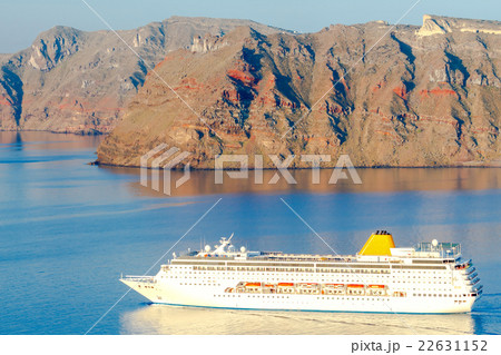 Beautiful aerial view of the sea and passenger Beautiful aerial view of the sea and passenger 22631152