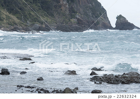 荒れた伊豆の海 22632324