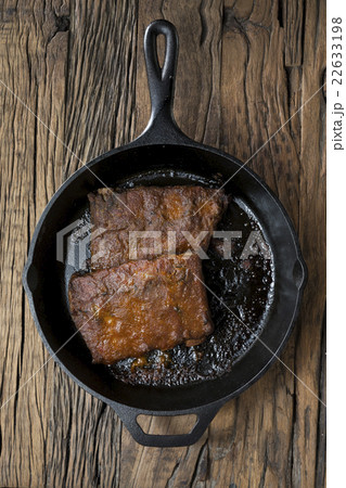 Barbecue pork ribs. 22633198