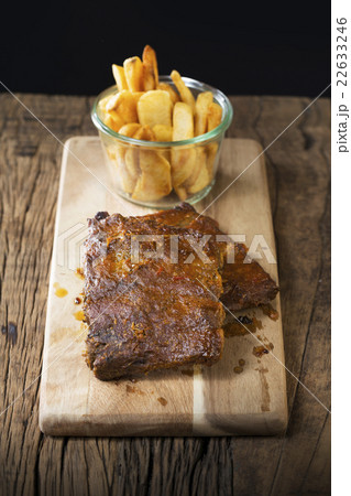 BBQ pork ribs. 22633246