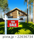 Home For Sale sign in front of chalet house. 22636734