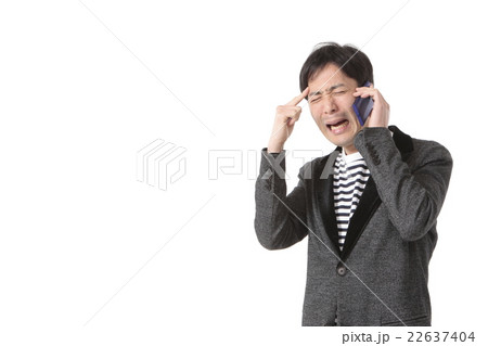 男性の言い訳電話イメージ 男性の言い訳電話イメージ 22637404