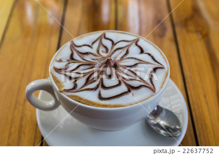 Cappuccino or latte coffee. Cappuccino or latte coffee. 22637752