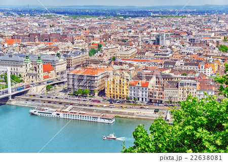 Panorama View on Budapest, from Gellert Hill. 22638081