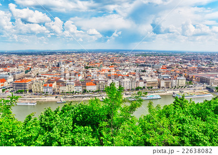 Panorama View on Budapest, from Gellert Hill. 22638082