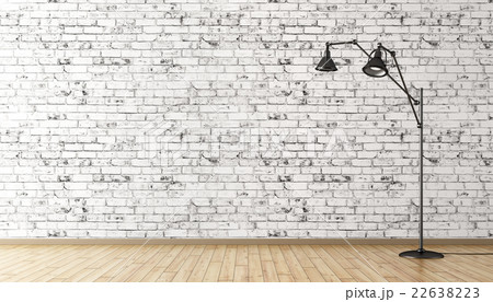 Floor lamp interior background 3d rendering 22638223