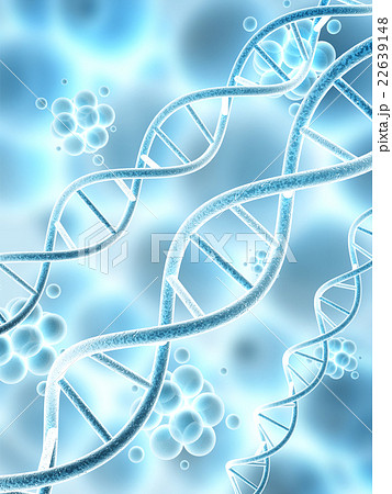 Digital 3d model of DNA structure and molecules Digital 3d model of DNA structure and molecules 22639148