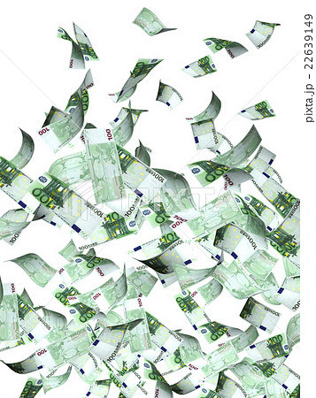 Flying banknotes of euro 22639149