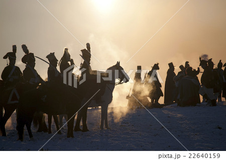 Warrior silhouettes, Battle of Austerlitz Warrior silhouettes, Battle of Austerlitz 22640159