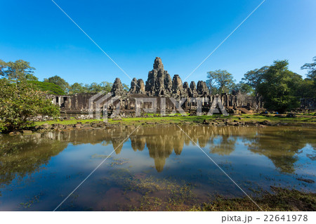 Reflection of Bayon temple in Angkor Thom 22641978