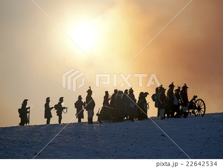 Warrior silhouettes, Battle of Austerlitz Warrior silhouettes, Battle of Austerlitz 22642534
