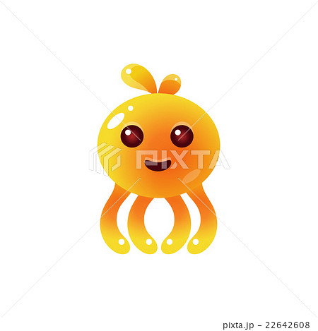 Yellow Balloon Octopus Character Yellow Balloon Octopus Character 22642608