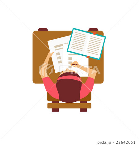 Female Student With Test From Above 22642651