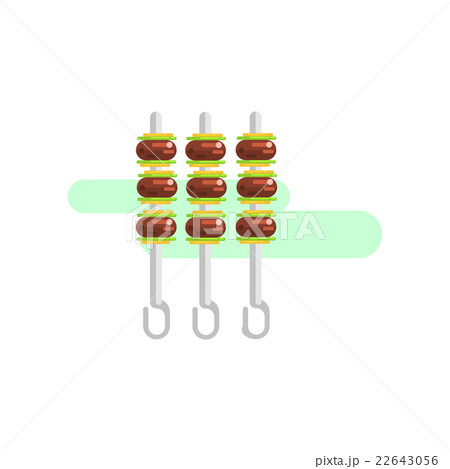 Meat On Skewers Illustration Meat On Skewers Illustration 22643056