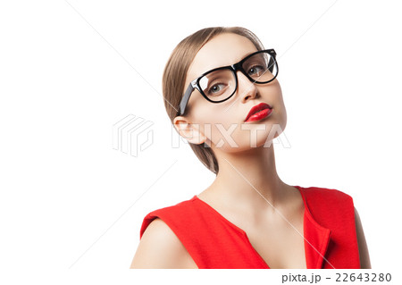 Beautiful fair-haired woman looking away 22643280