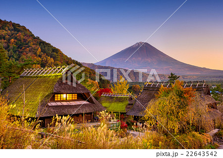Mt. Fuji and villages. 22643542