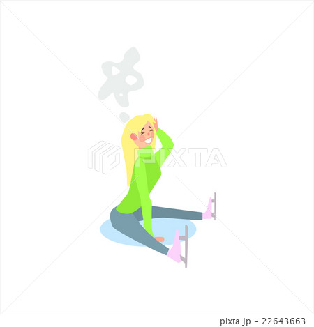 Girl Fell While Skating 22643663
