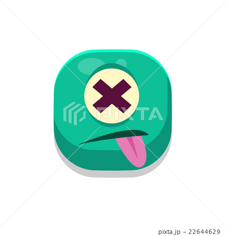 Dizzy Monster Square Icon Dizzy Monster Square Icon 22644629