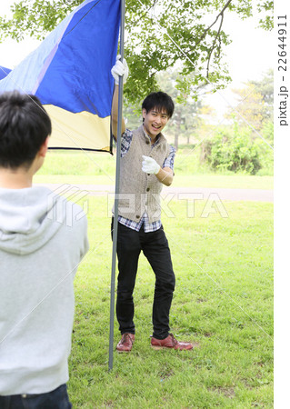 BBQ　キャンプ　イメージ　 22644911