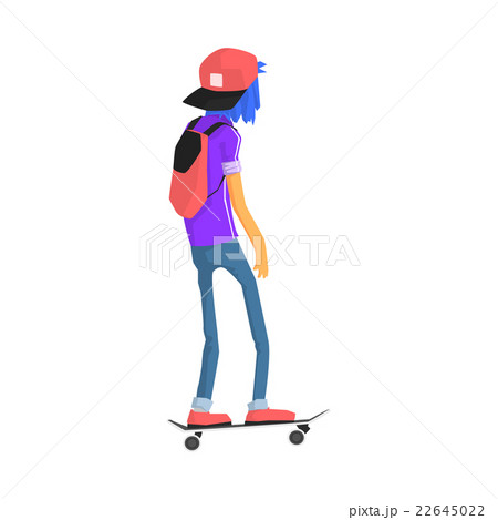 Male Teenage Skateboarder Male Teenage Skateboarder 22645022