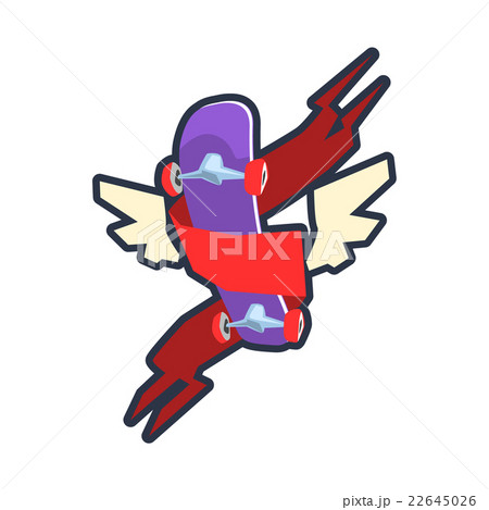 Winged Skateboard Logo Design Winged Skateboard Logo Design 22645026