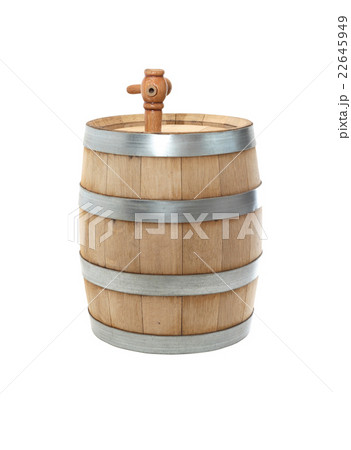 Oak Barrel On White Oak Barrel On White 22645949