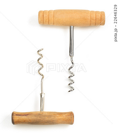 wine corkscrew on white 22646329