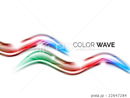 Glossy wave isolated on white background Glossy wave isolated on white background 22647284