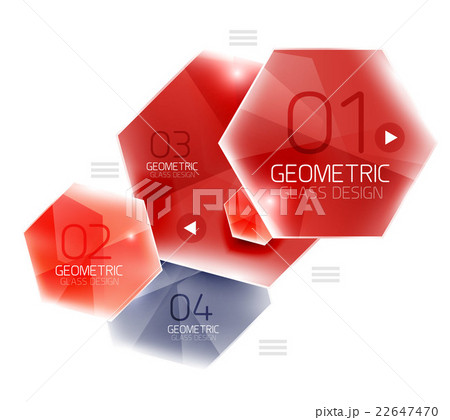 Glass color hexagons 22647470