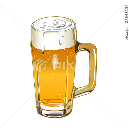 生ビールのイラスト素材