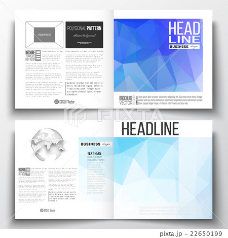 Set of square design brochure template. Abstract Set of square design brochure template. Abstract 22650199