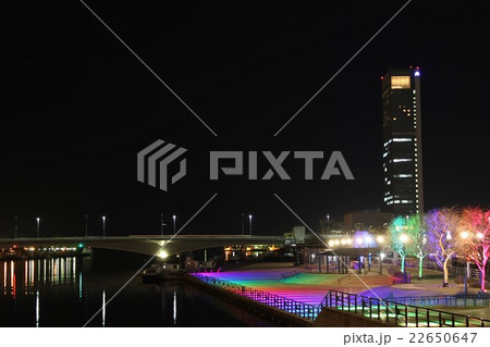 柳都大橋と夜景 22650647