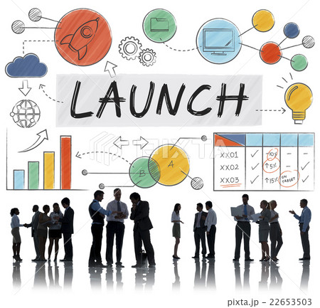 Launch Growth Analysis Data Information Statr up Concept 22653503