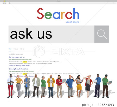Ask Us Enquiry Contact Questions Concept 22654693