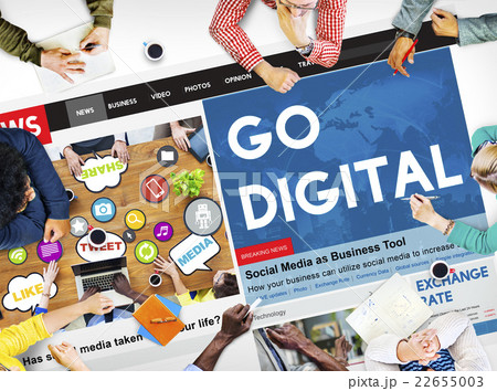 Go Digital Technology Internet Network Concept 22655003