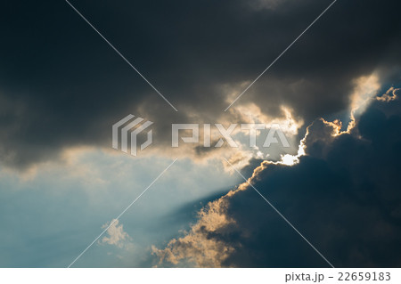 Sun shining through the clouds Sun shining through the clouds 22659183