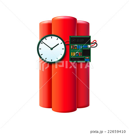 Terrorism time bomb. Tnt with clock 22659410