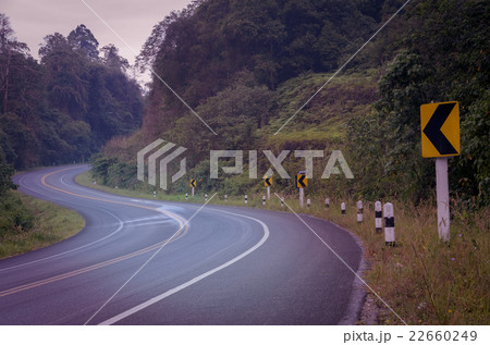 Countryside road in vintage effect 22660249