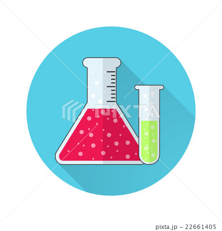 test tube flat icon 22661405