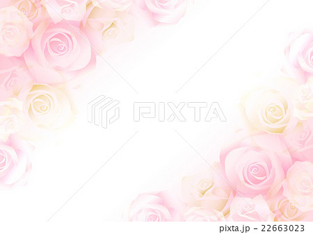 バラの背景 ぼんやりピンク のイラスト素材
